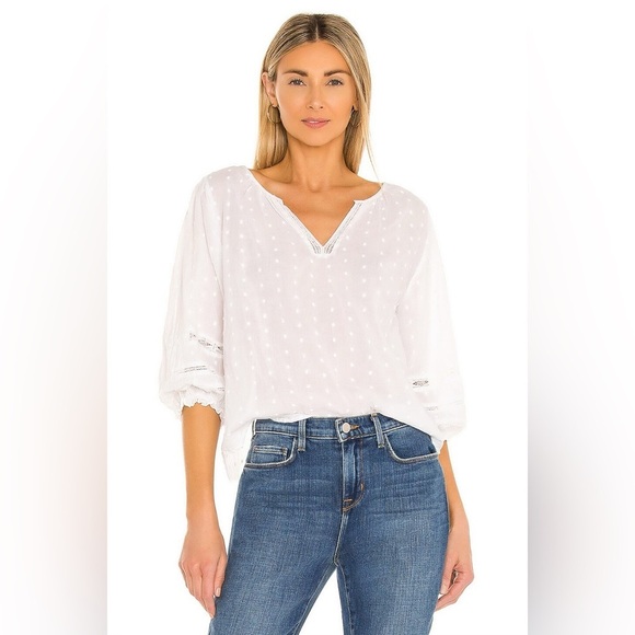 VELVET BY GRAHAM & SPENCER Imani Blouse in White - Picture 1 of 7